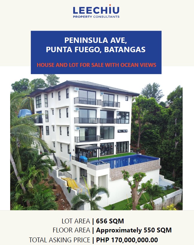 6BR H&L in Peninsula de Punta Fuego Batangas for Sale, Property, For