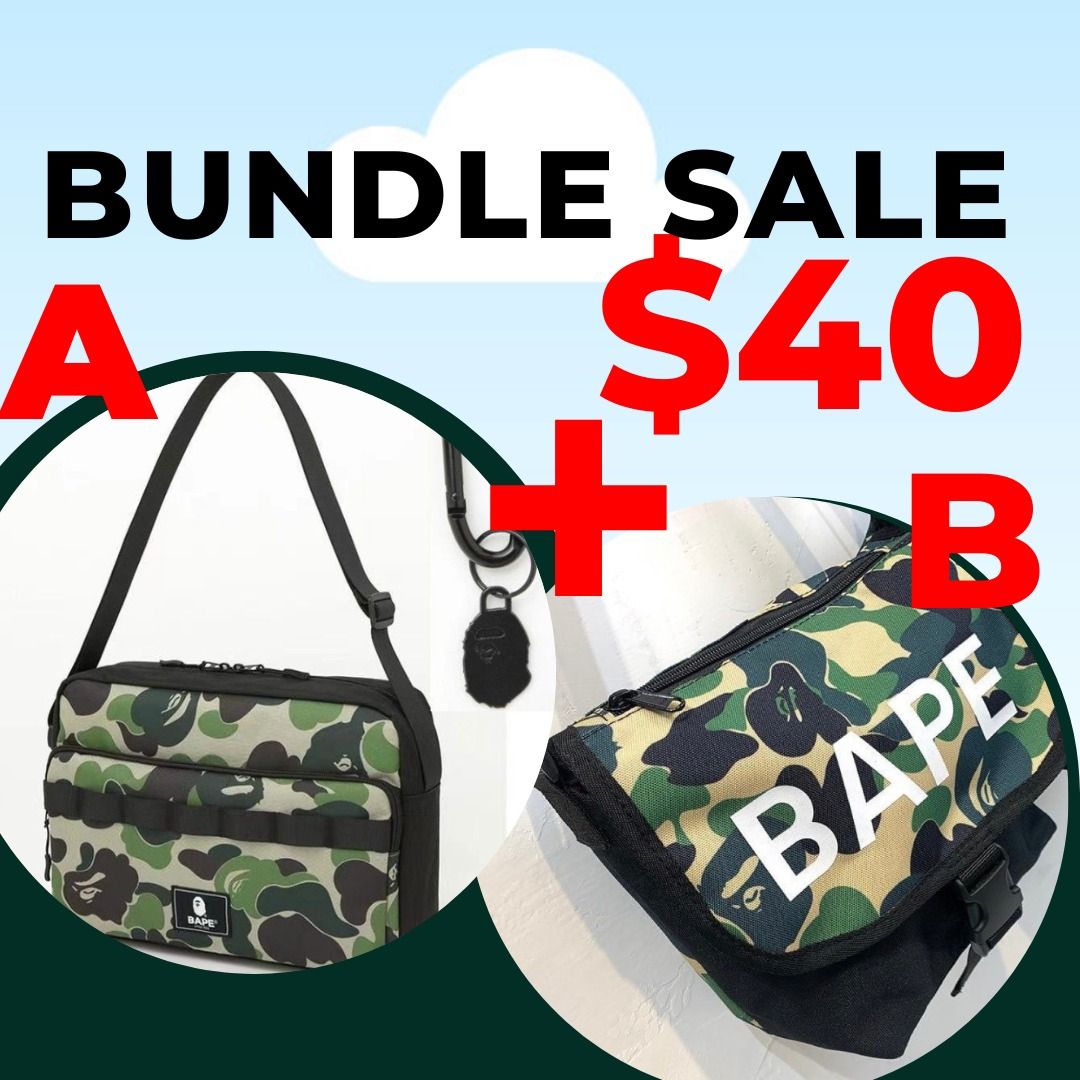 Bape discount men bag