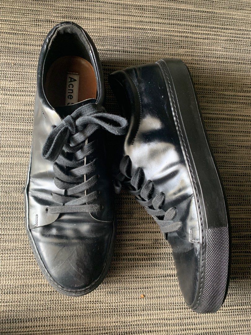 Acne Studio Leather Sneakers Men s Fashion Footwear Casual
