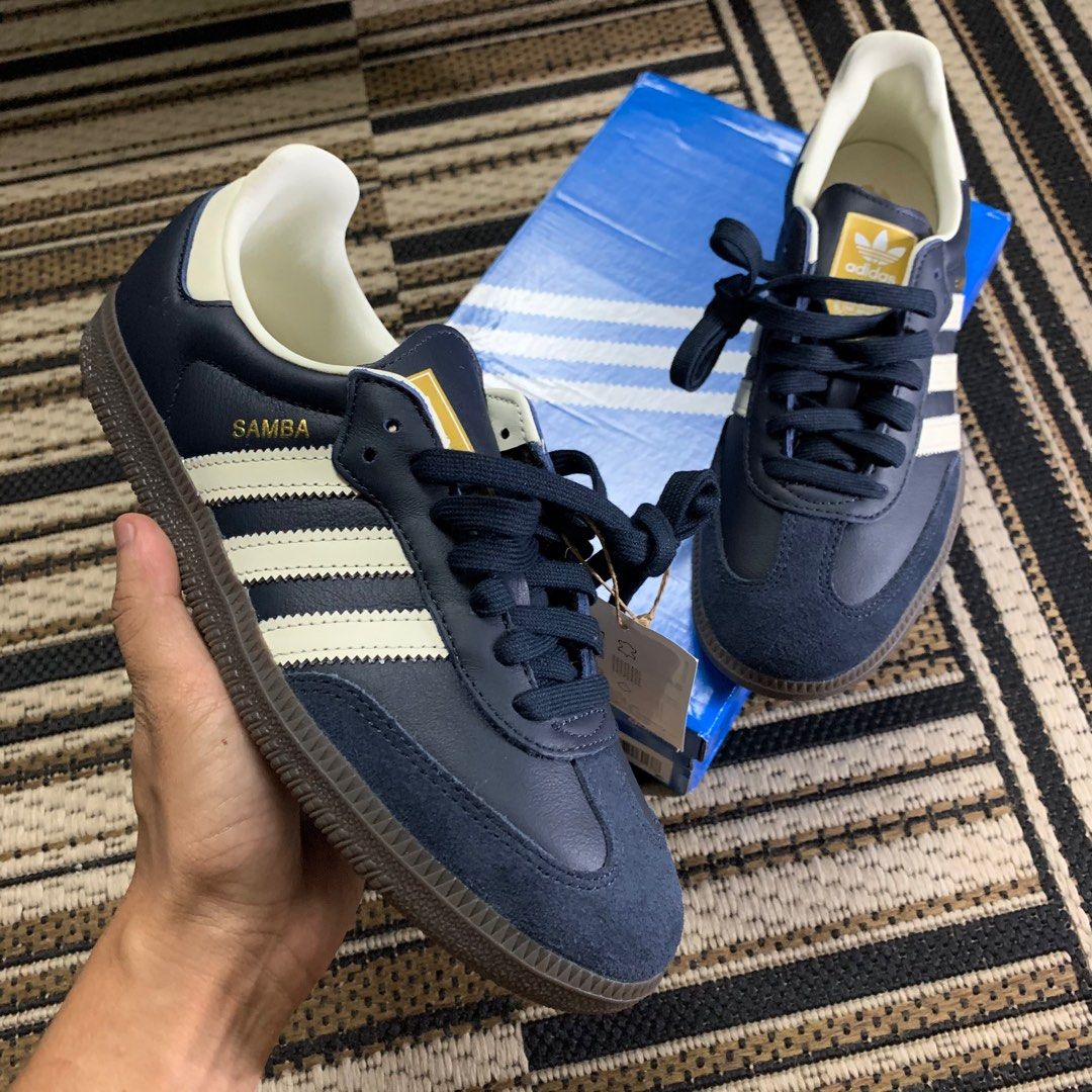 Adidas samba og blue yellow sales