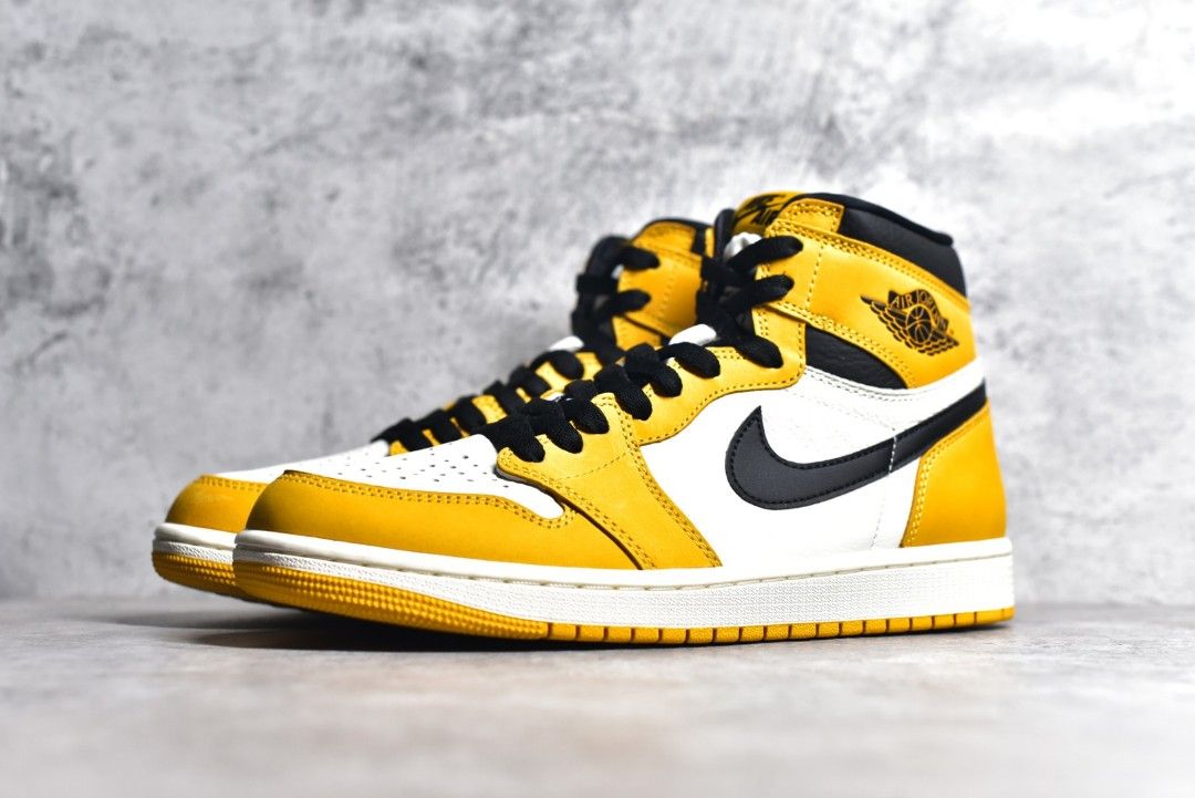 Air Jordan 1 High OG Yellow Ochre shoes Men s Fashion Footwear