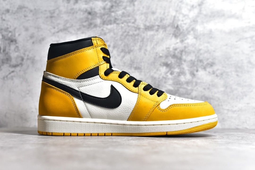Air Jordan 1 High OG Yellow Ochre shoes Men s Fashion Footwear