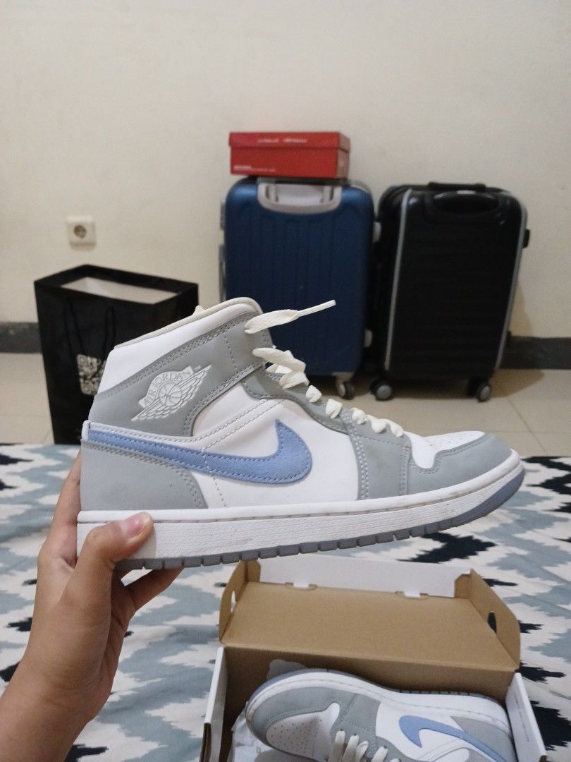 AIR JORDAN MID WOLF GREY ALUMINIUM (W)