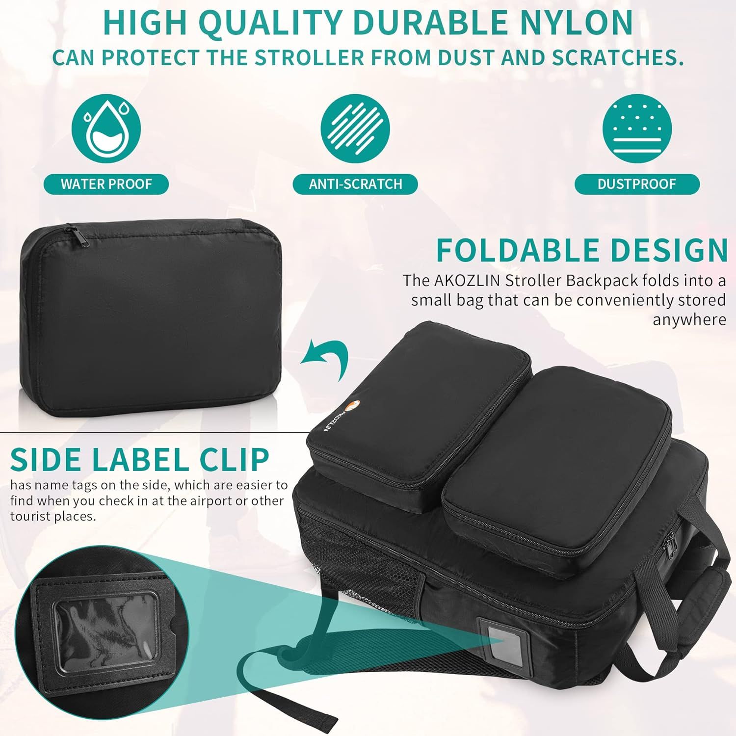 Stroller that folds into a backpack on sale