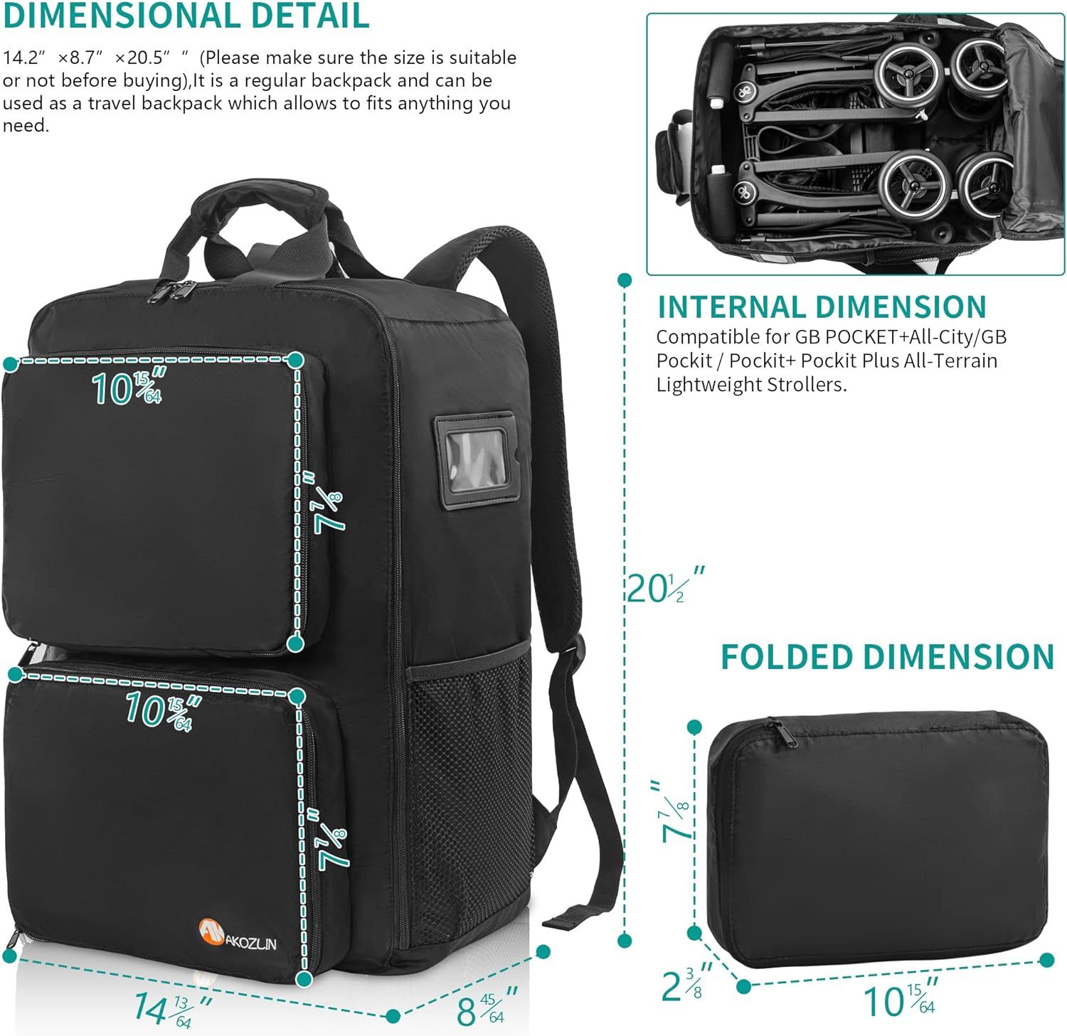 Gb pockit all city travel bag sales