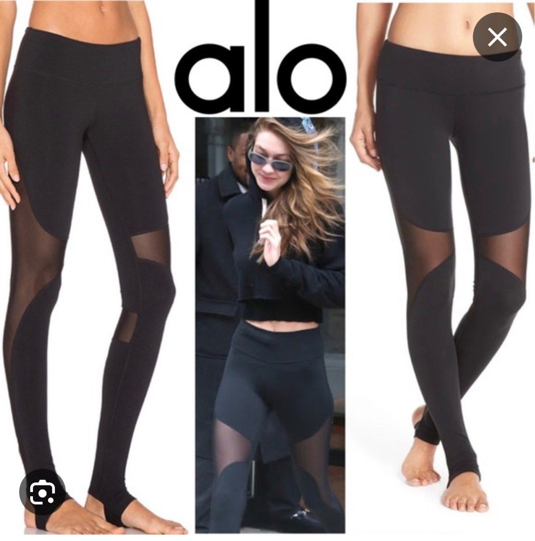 Alo yoga black leggings, Women's Fashion, Activewear on Carousell