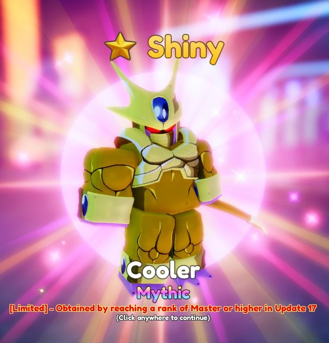 Showcasing New Shiny Cooler Is INSANELY In Anime Adventures