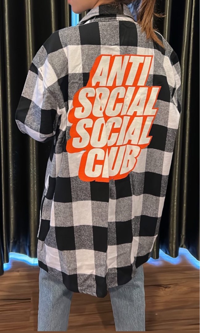 Anti Social Social Club Kemeja, Fesyen Wanita, Pakaian Wanita, Atasan ...