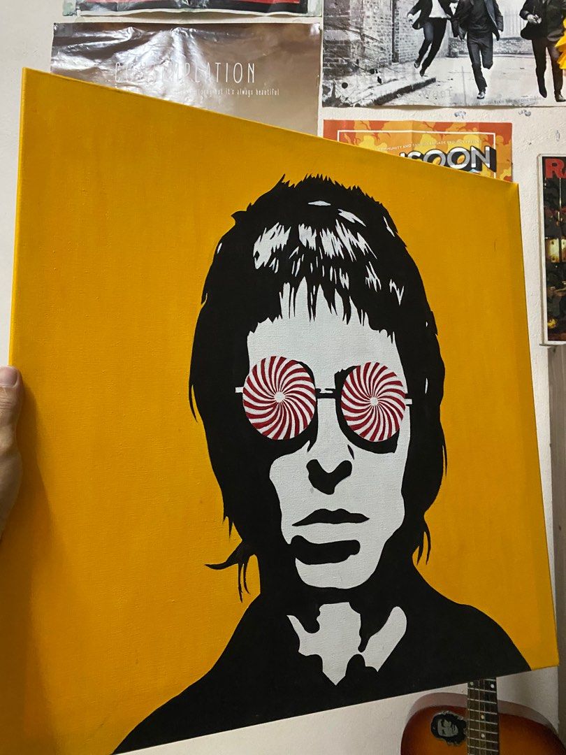 Artwork (Category: Frames & Pictures) located in Johor Bahru. Submitted by planbstore (Listing ID 1270802478, Image 2). Description: john lenon painting on canvas 60x60 cm 💯 acrylic paint Gloss vanish protect the paint meet up johor bahru.