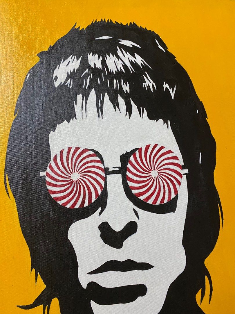 Artwork (Category: Frames & Pictures) located in Johor Bahru. Submitted by planbstore (Listing ID 1270802478, Image 3). Description: john lenon painting on canvas 60x60 cm 💯 acrylic paint Gloss vanish protect the paint meet up johor bahru.