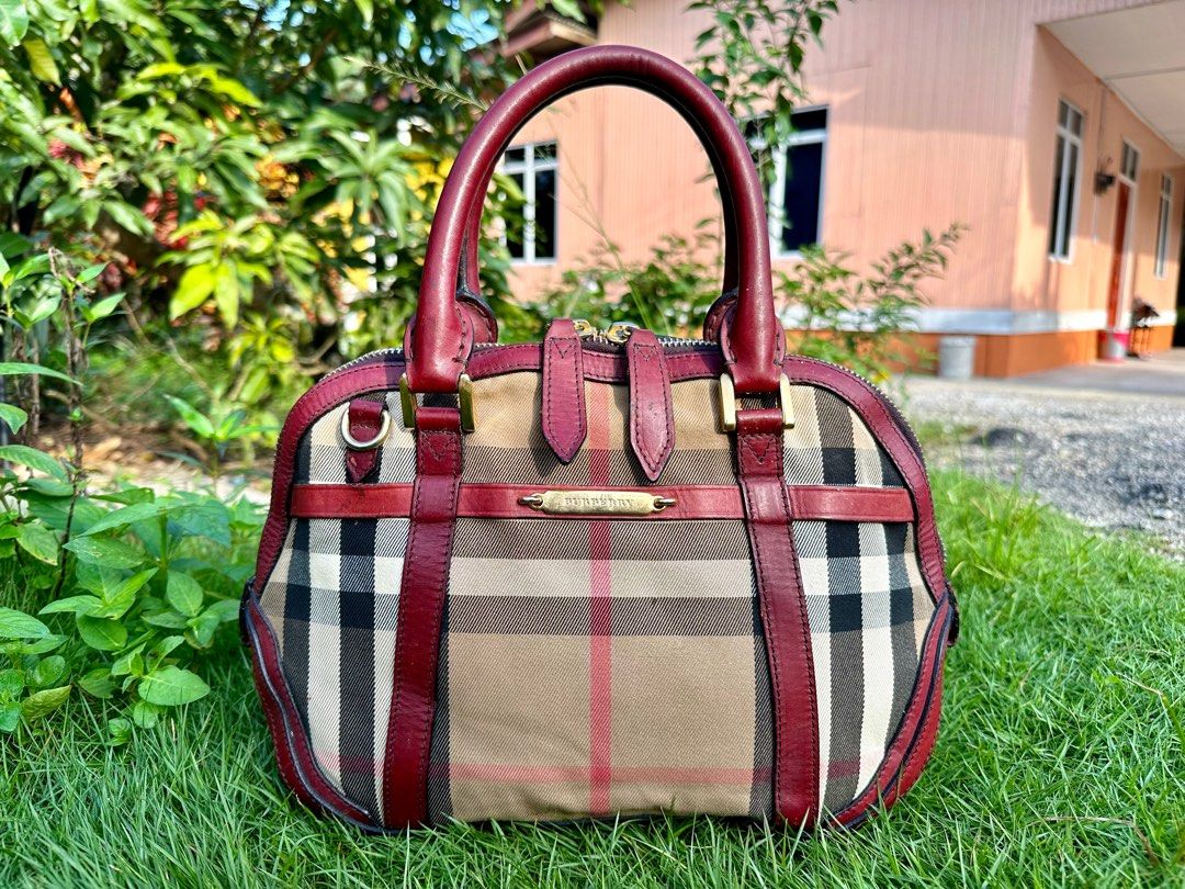 Burberry house check online tote