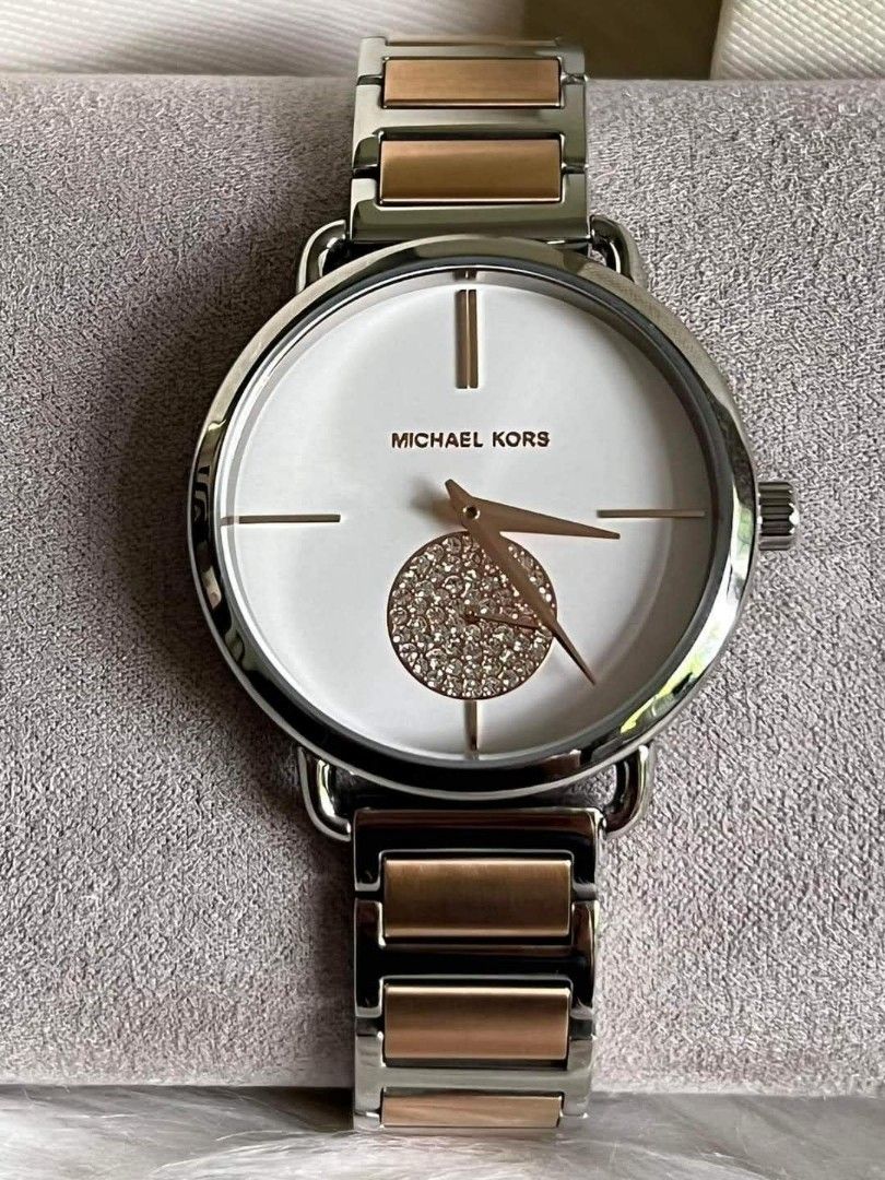 Authentic MK Portia Two Tone Women Watch Women s Fashion Watches Accessories Watches on Carousell