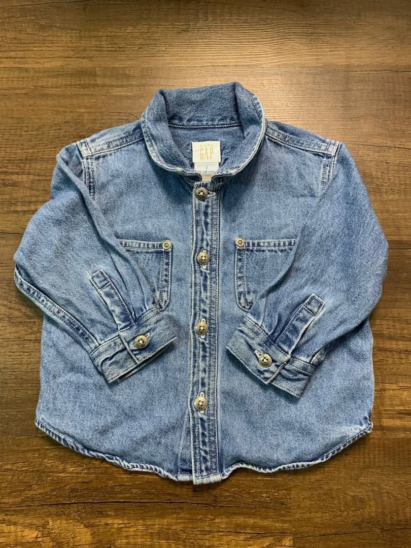 Baby gap denim sales shirt