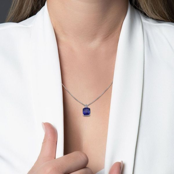 Gold tanzanite necklaces hot sale