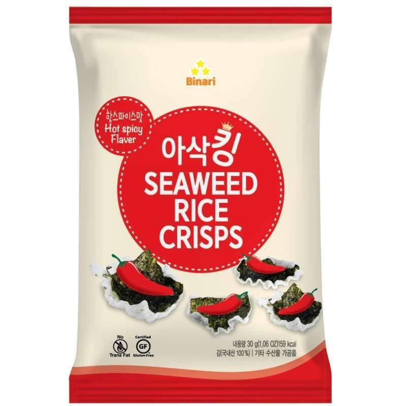 Binari seaweed rice crisp healthy snacking seaweed crisp assorted ...