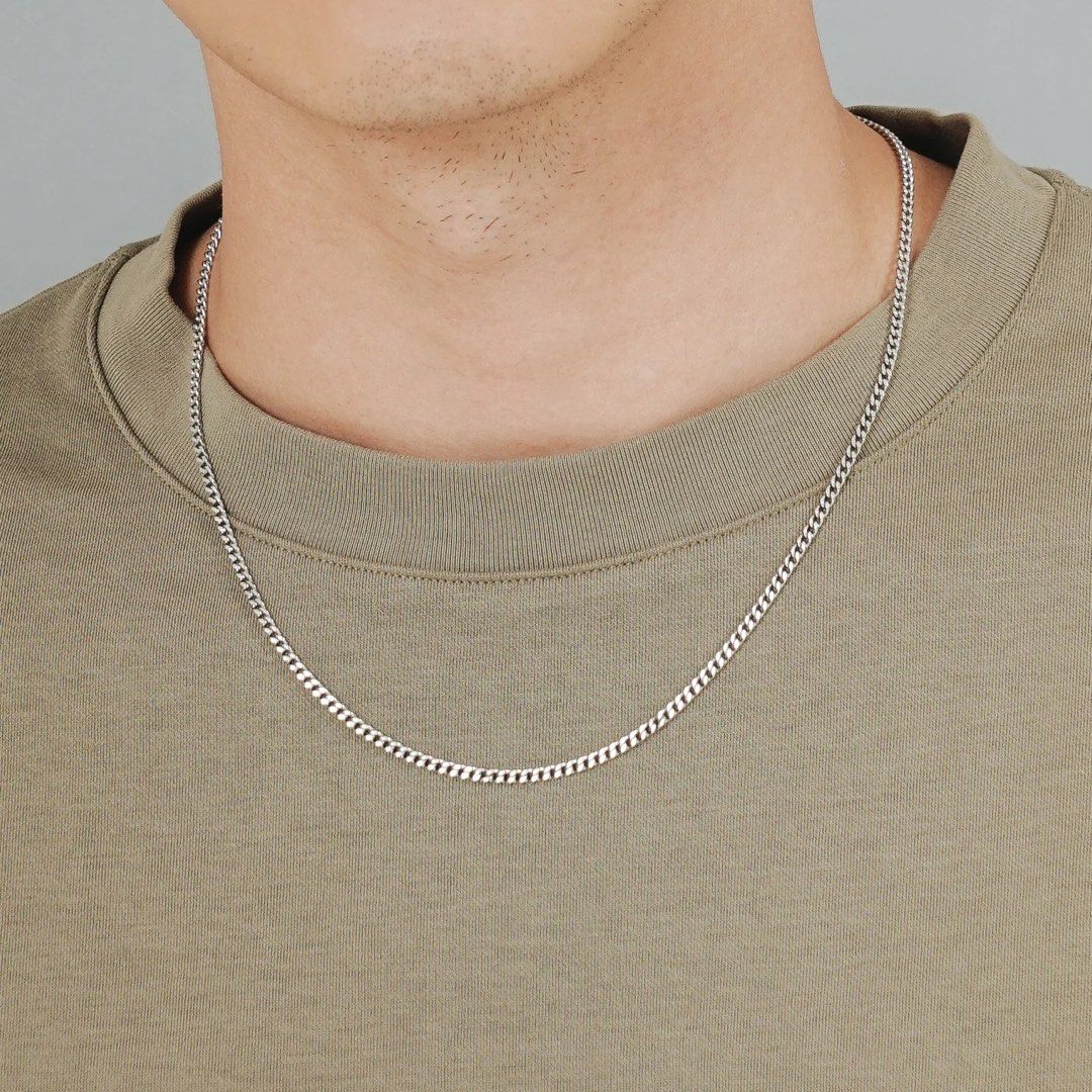 Mens outlet curb necklace