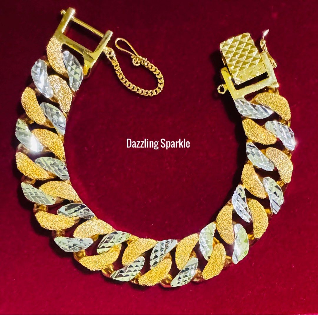 Gold men's link bracelets sale
