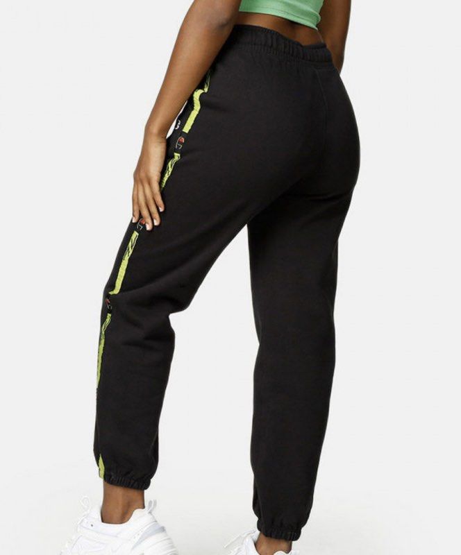 Brand New Unisex Champion Sweatpants with Lime Green Side Tape