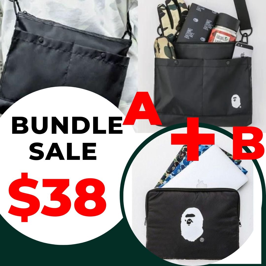 Bape nylon clearance sling bag