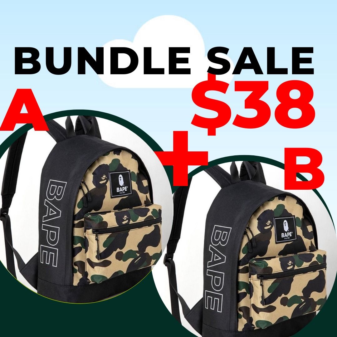 Bape backpack cheap new arrivals