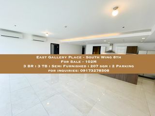 **buyer only**  East Gallery Place - South Wing 3br Semi Furnished for sale