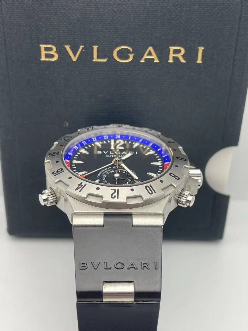 BVLGARI Diagono GMT 40 S Stainless Steel Watch 40mm