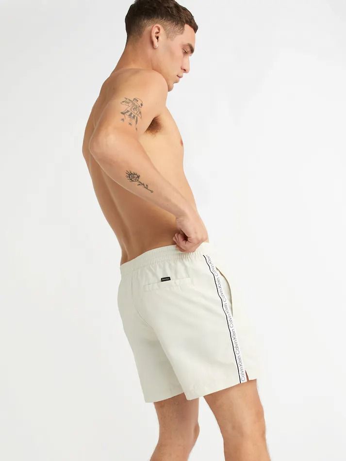 Calvin Klein Logo Tape Medium Drawstring Swim Shorts