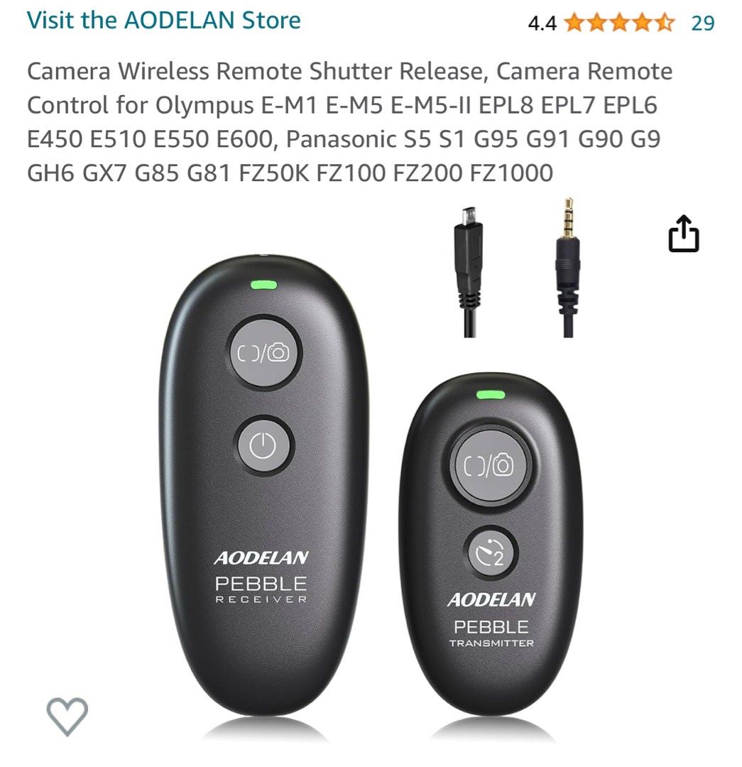 Wireless Remote Shutter Panasonic G7 Remote Control Camera