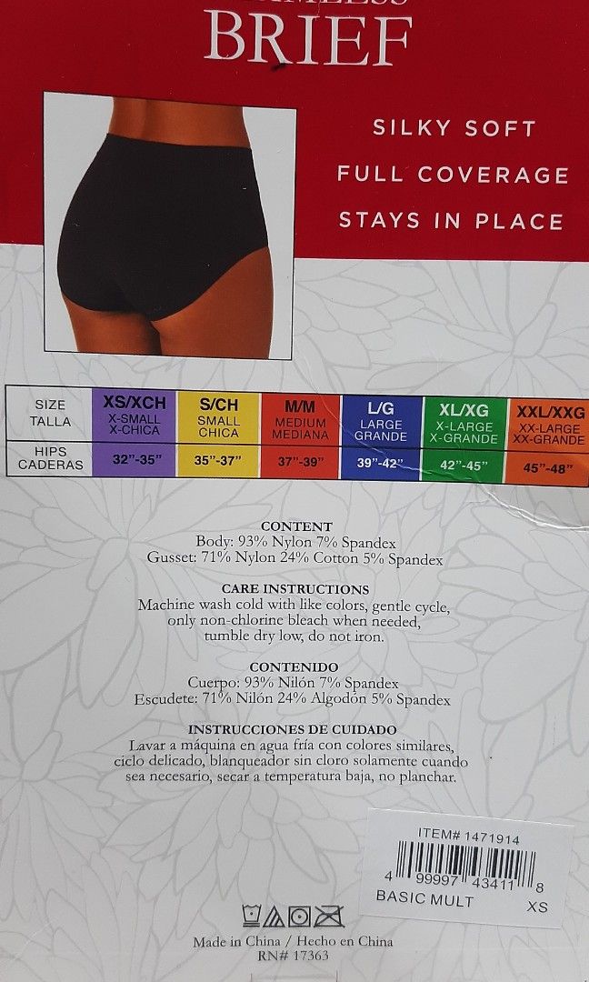 CAROLE HOCHMAN SEAMLESS UNDIES FOR WOMEN - 5pcs/pack SIZE S AND XS, Women's  Fashion, Undergarments & Loungewear on Carousell