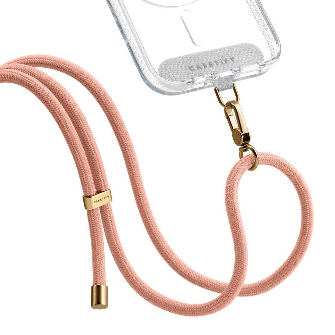 Casetify Crossbody Strap with Card Peach, Mobile Phones & Gadgets