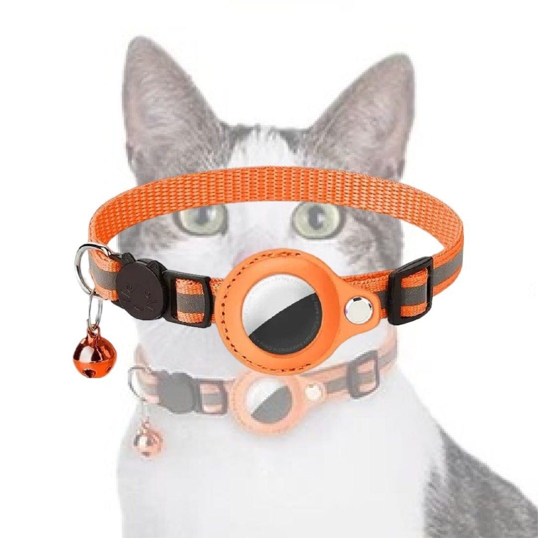Airtag Dog Collar, IP68 Waterproof Air Tag Dog Collar Holder, Reflective,  Ultra