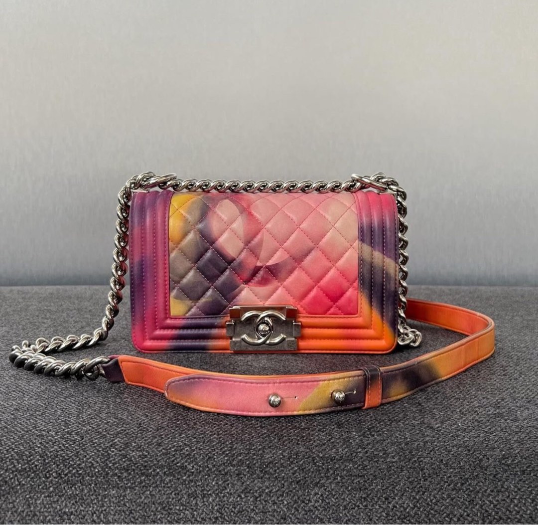 Chanel flower power boy bag hotsell