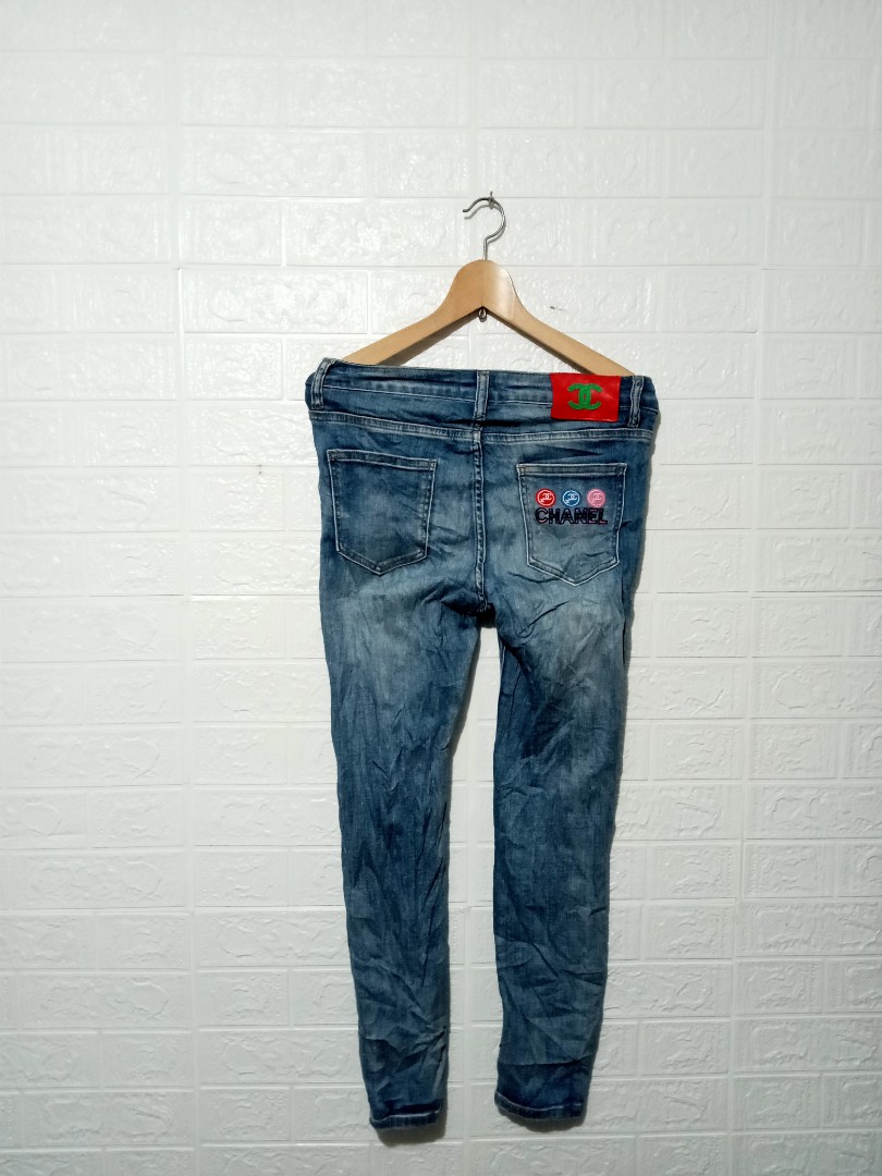 Chanel jeans, Women's Fashion, Bottoms, Jeans on Carousell