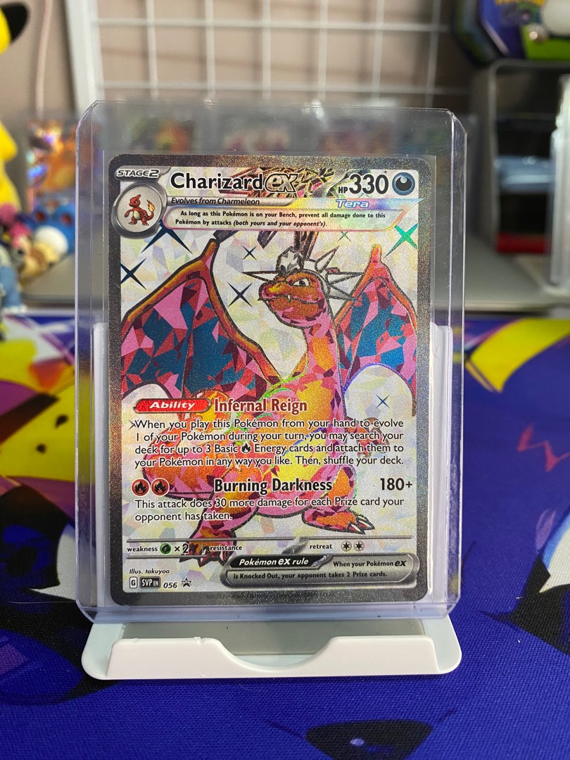 PSA 10 Gem Mint 2023 Pokemon Charizard EX SVP EN 056 Black Star Promo