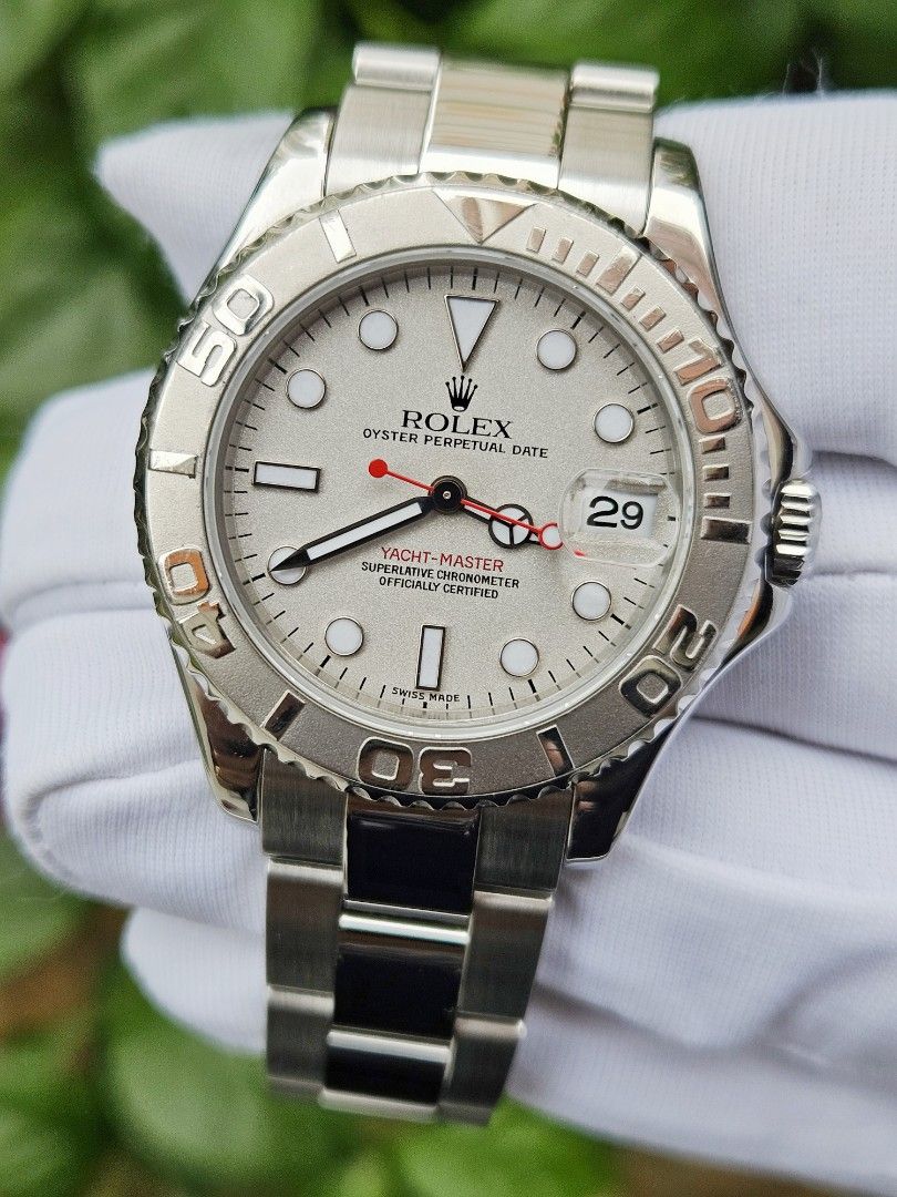 Cheap Sales Rolex Midsize Platinum Yachtmaster 35mm Ref. 168622