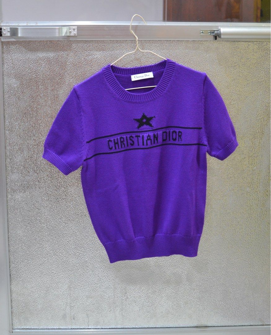 Christian Dior Violet Blouse (Category: Luxury Apparel) located in Baloi. Submitted by itsluxurythings (Listing ID 1270777966, Image 1). Description: Pls read Description carefully before buying Pls dont ask more pictures all pictures already POSTED. Thank you Grab now before it’s SOLD very hard to find this pretty Christian Dior in Violet color very harder to find now. Condition 10/10 ‼️Complete Tags‼️ Dimensions w17xL22 but stretchable up to 20