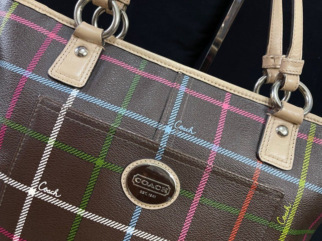 Coach plaid purse - Gem