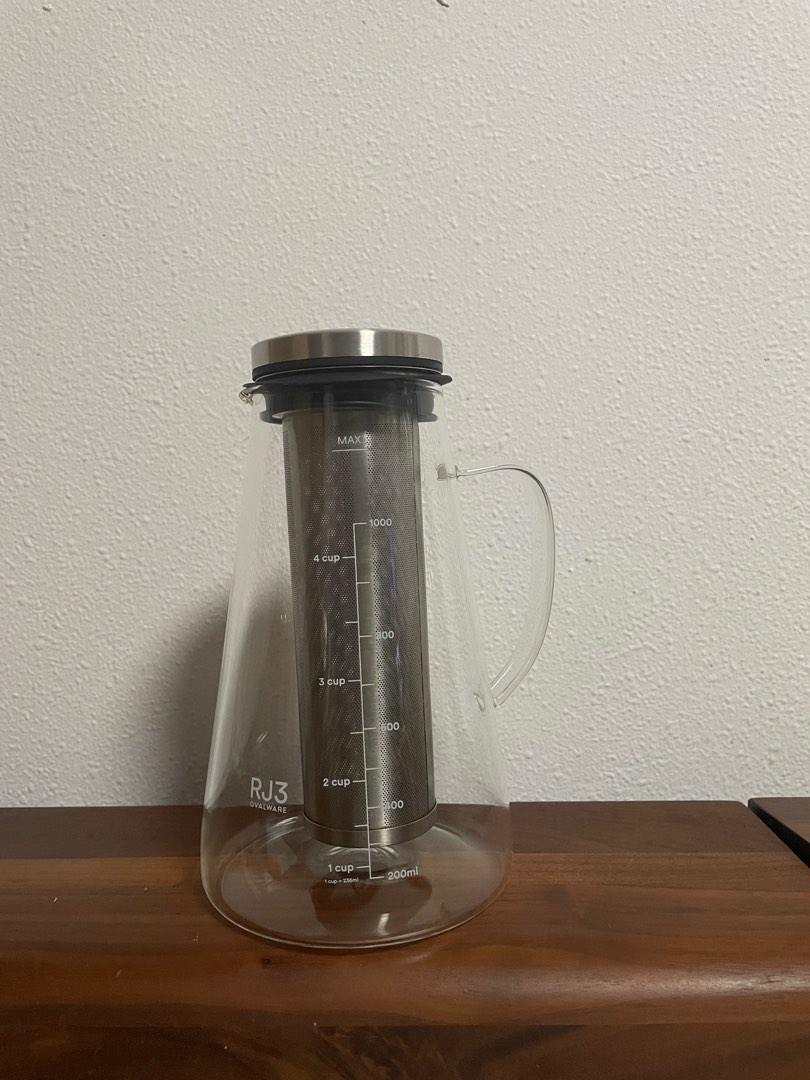 Cold Brew Ovalware RJ3 Glass 1L, TV & Home Appliances, Kitchen