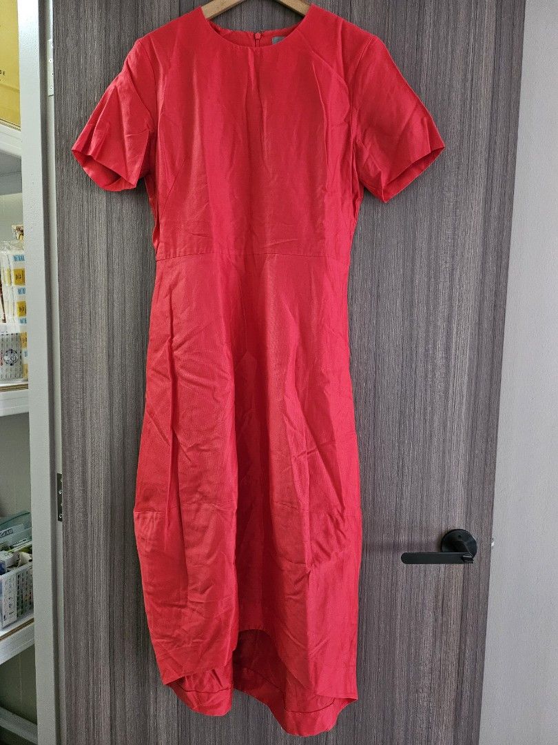 Red deals dress cos