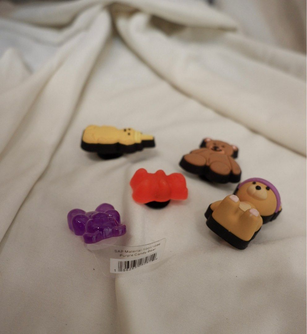 Crocs Jibbitz Assorted Bear Authentic Brand New, Women's Fashion