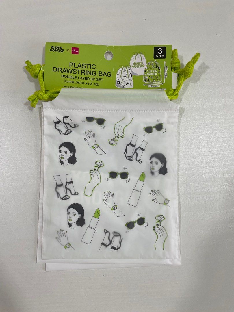 Daiso best sale drawstring bag