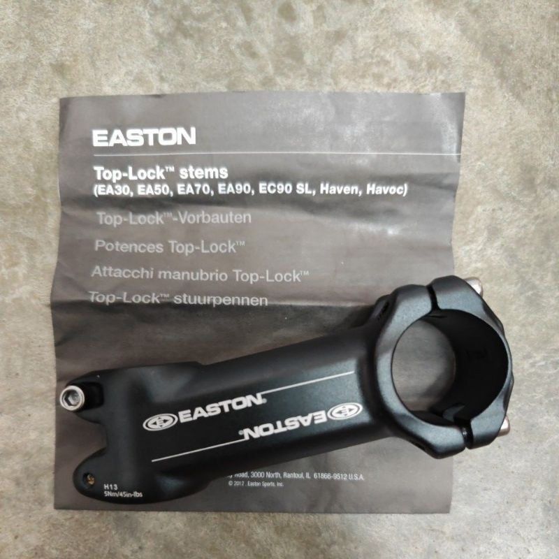 Potence Easton EA50 – 90mm – 25,4mm – Noir 10° – Neuve