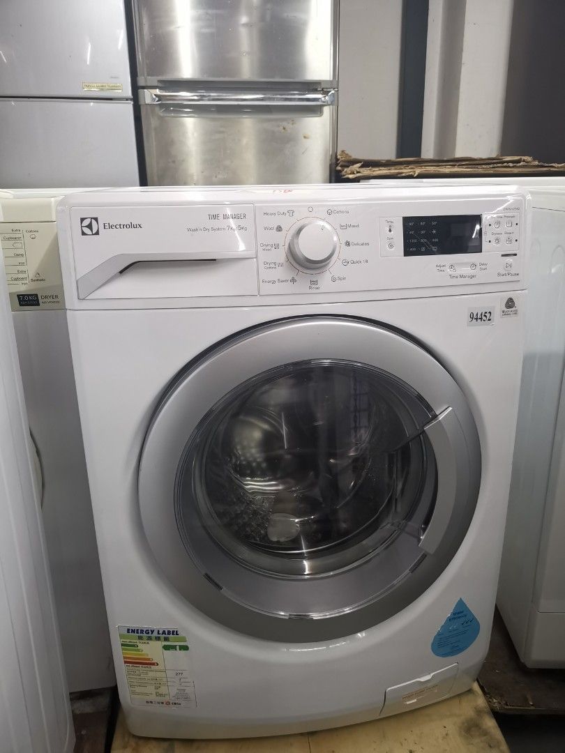 ELECTROLUX Washer & Dryer 7/5kg EWW12753, TV & Home Appliances, Washing ...