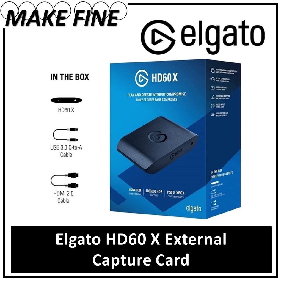 Elgato HD60 X External Capture Card - video capture adapter - USB-C -  10GBE9901 - Streaming Devices 