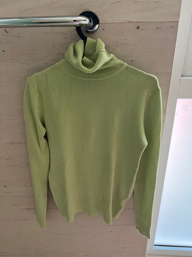 Lime green turtleneck hot sale