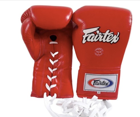 Fairtex Boxing Gloves lace up Competition BGL6 8,10,12,14,16 oz