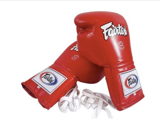 Fairtex Boxing Gloves lace up Competition BGL6 8,10,12,14,16 oz