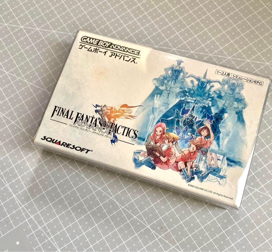 Final Fantasy Tactics Advance (Category: Nintendo) located in Quezon City. Submitted by retroatticshop (Listing ID 1270815841, Image 1). Description: Final Fantasy Tactics Advance Gameboy Advance GBA (Japan) ₱3,000 ✨ - Complete in box - Almost brand new - with transparent case included - In good condition - Tested and working - Japanese Language only SF is shouldered by the buyer MOP: Gcash / COD MOD: Lalamove / J&T / Shopee Checkout FB: Retro At