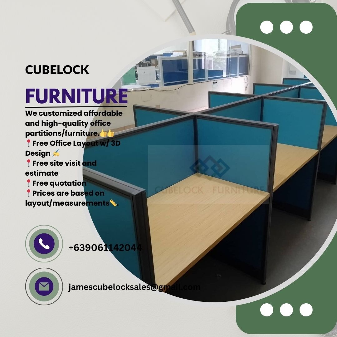 Fishbone Type Workstation Design, Furniture & Home Living, Office ...