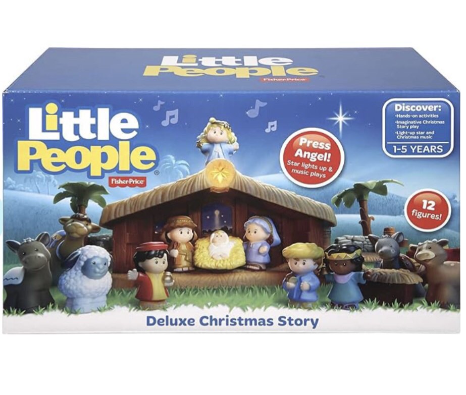 Fisher-Price Little People Carro Di Ricambio Marrone Per Presepe Deluxe Christmas Story J2404 - Pezzo Originale - 4